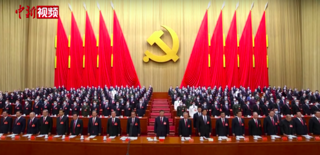 20. Parteitag der Kommunistischen Partei Chinas in Peking am 16. Oktober 2022.